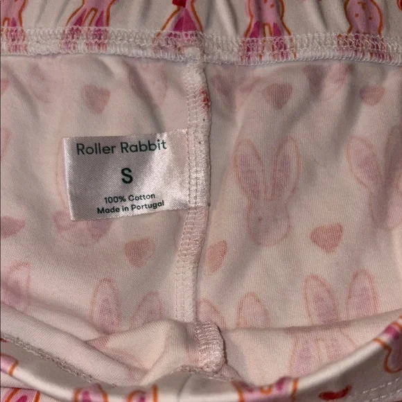 Roller Rabbit Lovestruck Bunny Long-sleeve Pajamas SIZE SMALL - Picture 5 of 6